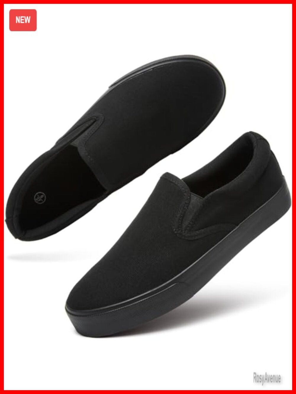 Women's Canvas Slip On Sneakers Non Slip Loafers